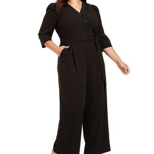Black Calvin Klein Surplice Jumpsuit Size 18W
